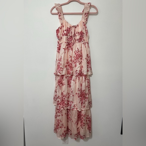 NWTs! Altar’d State Gretchen Maxi dress in ivory and red. Size small - Picture 2 of 4